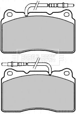 BORG & BECK Комплект тормозных колодок, дисковый тормоз BBP2192